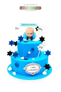 Tort na Roczek Dzieciak Rządzi Dwupiętrowy