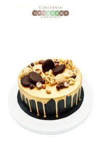  Torty okolicznościowy Czarno Złoty z Oreo