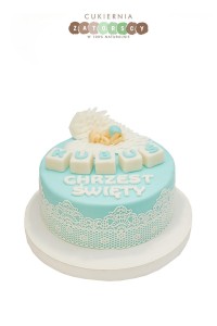  Tort na chrzest z Dzidziusiem