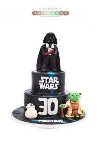 Tort Star Wars Lord Vader Mistrz Yoda