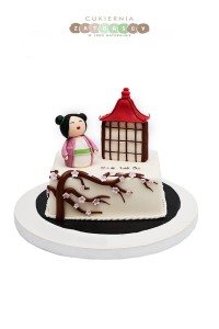 Tort  Japoński Gejsza Krzew Wiśni