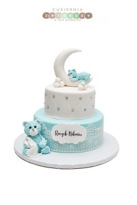 Tort na chrzest z Misiami