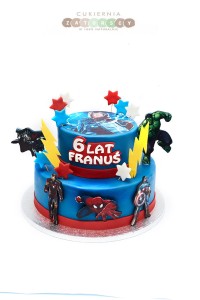 Tort dla dzieci Avengers Super Bohaterowie
