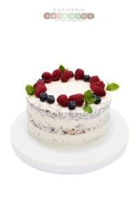  Tort Klasyczny Naked Cake z Owocami