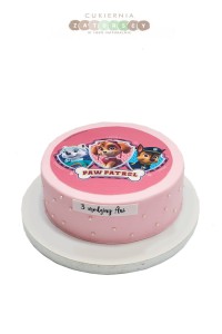 Tort mini z opłatkiem Psi Patrol Skye 