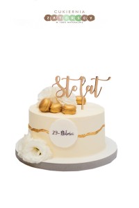  Tort Klasyczny  Biało Złoty Dla Kobiety