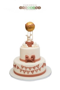 Tort Na Chrzest Balon Królik