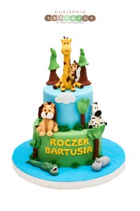 Tort na Roczek Zwierzęta
