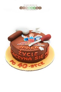  Tort Dla Murarza Budowlańca Na 40-ste Urodziny Dla Mężczyzny