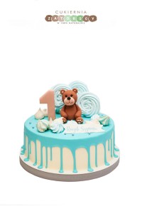 Tort na roczek Miś  Dla Chłopca