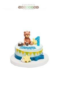 Tort na roczek Dla Chłopca Miś