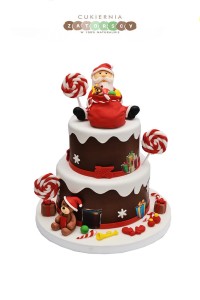 Tort okolicznościowy Świąteczny Mikołaj