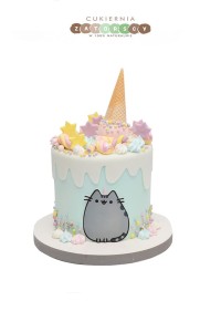 Tort Kot Pusheen dla Dziewczynki