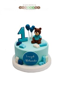 Tort na Roczek Dla Chłopca Miś