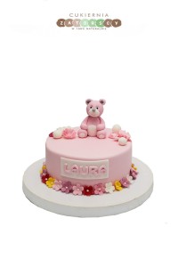 Tort Dla Dziewczynki z Misiem