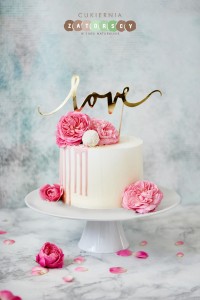  Tort Walentynki Kwiaty Love