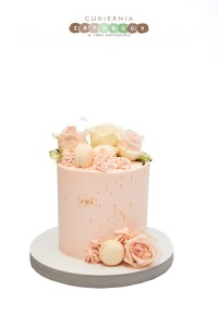  Tort Walentynki  z Żywymi Kwiatami 