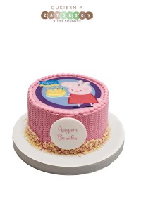 Tort mini z opłatkiem Świnka Peppa