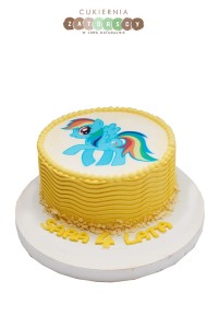 Tort mini z opłatkiem Kucyk Pony Rainbow Dash
