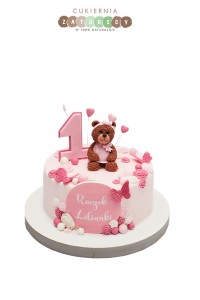 Tort  Miś dla Dziewczynki Na Roczek