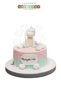 Tort Jednorożec Unicorn Drip Cake