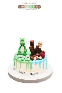 Tort Dinozaur Czekoladki  Drip Cake 