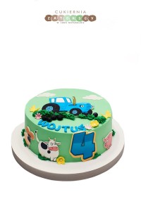 Tort Traktor Zwierzątka Wieś