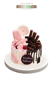  Tort Pół na Pół dla Kobiety i Mężczyzny Czekoladki