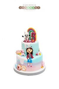 Tort Koci Domek Gabi Dwupiętrowy 