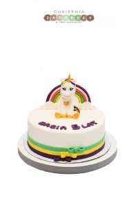 Tort Jednorożec Unicorn  Tęcza