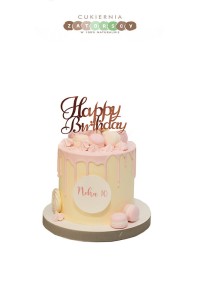 Tort Urodzinowy Drip Cake dla Dziewczynki