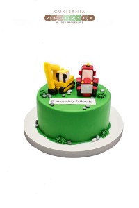  Tort dla Chłopca Traktor Dźwig