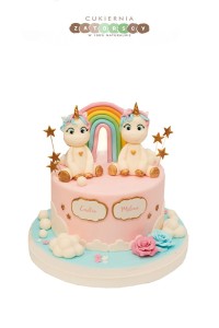  Tort Jednorożec Unicorn  Podwójny