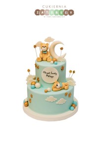 Tort Na Chrzest Dla Chłopca z Misiami