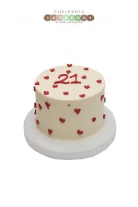  Tort  Kremowy z Sercami