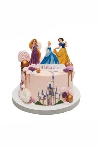  Tort Księżniczki Disney dla Dziewczynki