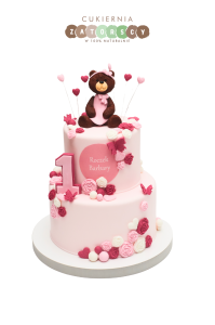 Tort Na Roczek Miś Dla Dziewczynki