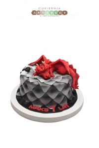 Tort Smok  Czerwony