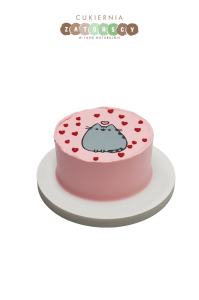 Tort Kot Pusheen Serca