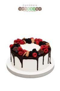  Tort Drip Cake z Owocami Ciasteczkami