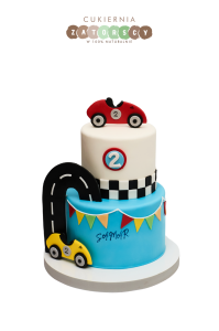 Tort Auta Wyścigówki dla Chłopca
