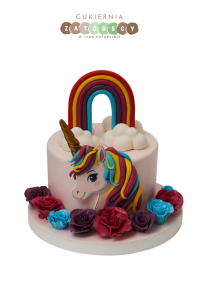 Tort Tęczowy Jednorożec Unicorn  