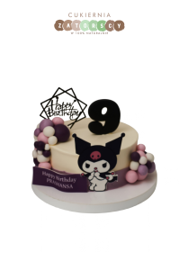 Tort Kuromi z Balonikami Urodzinowy