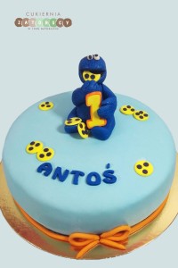 Tort mini na roczek Ciasteczkowy potwór 