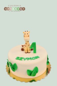 Tort mini na roczek Żyrafa