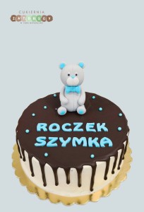 Tort na roczek Miś 