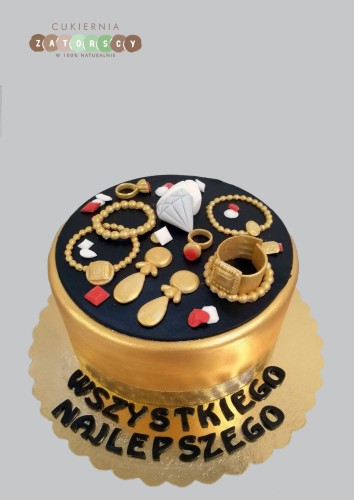 tort-zloty-czarny-z-bizuteria-elegancki-dla-kobiety-kolczyki-bransoletka-piersionki-kruk-zamowienia-online-dostawa-cukiernia-krakow-zatorscy-naturalne-skladniki.jpg
