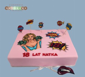 Tort okolicznościowy Pin Up Girl