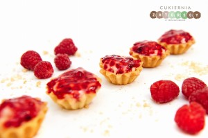 Mini babeczki malinowe kruche