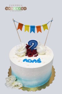  Tort mini dla dzieci z Kwiatami 